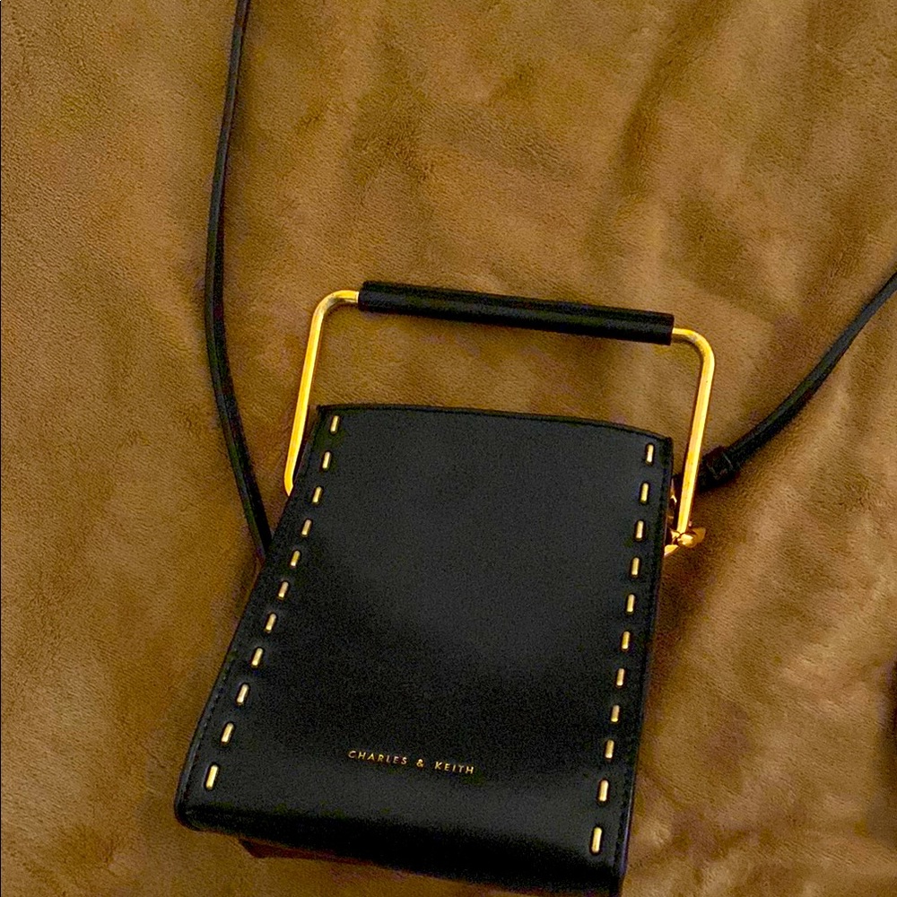 Charles & Keith Black Crossbody Bag